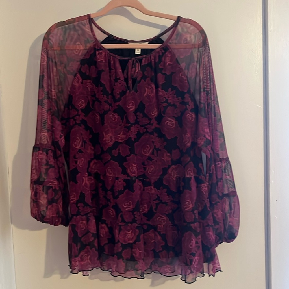 blouse, from Terra & Sky, size 0x, purple